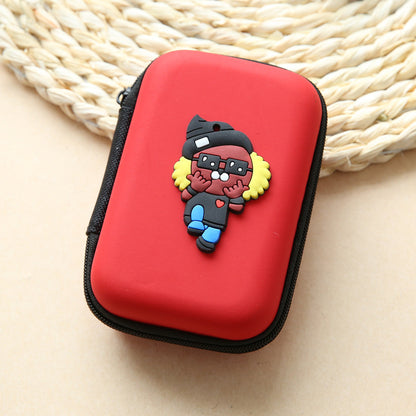 Direct selling new cute zero wallet cartoon earphone collector charger Box Coin handbag wholesale